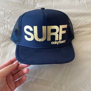 Eskyflavor Navy & Gold Surf Trucker Hat